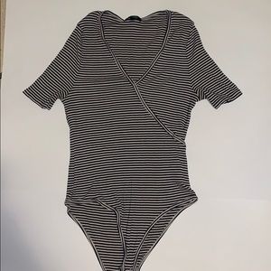 STRIPED BODY SUIT